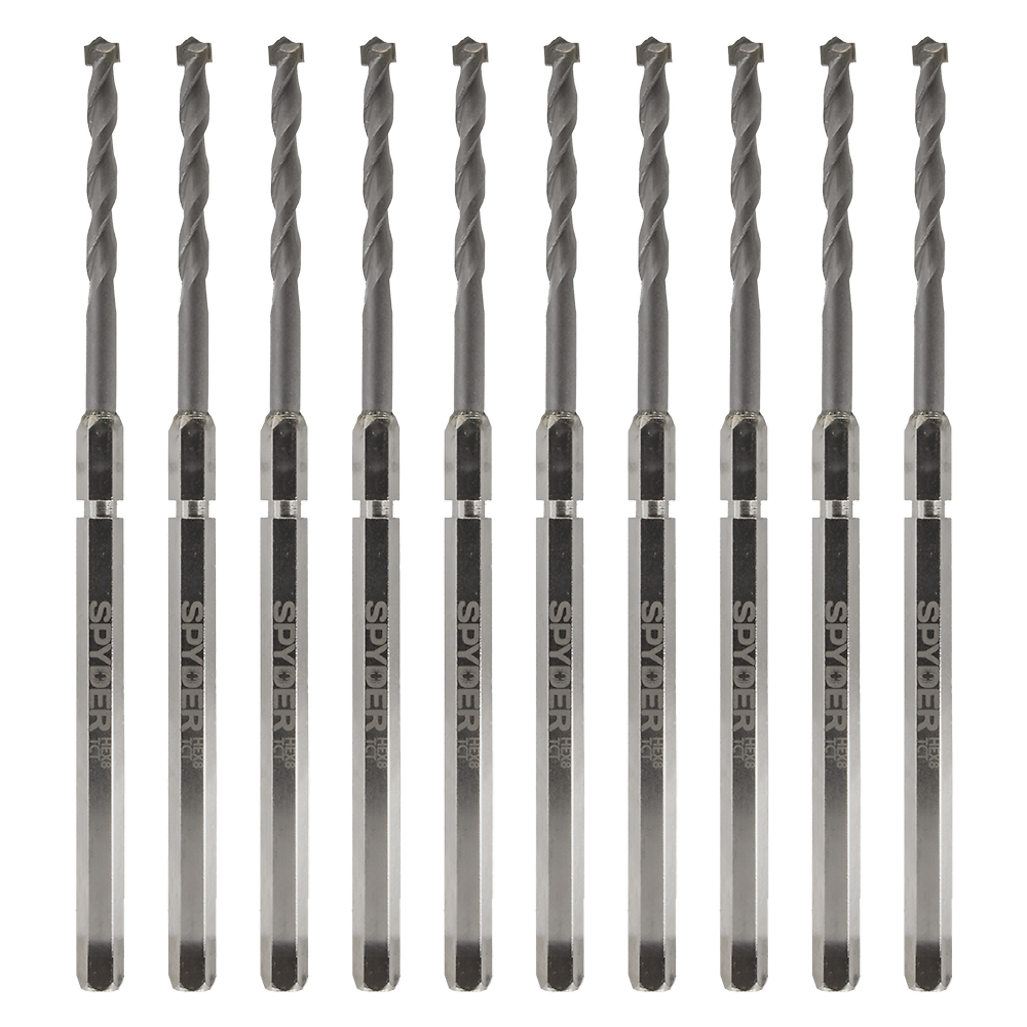 SPYDER Rapid Core Eject™, Hex8 3/8in. TCT Qk Chg Hole Saw Arb Plt Bit, 10Pk, Included (qty.) 10 Model# 600649-10